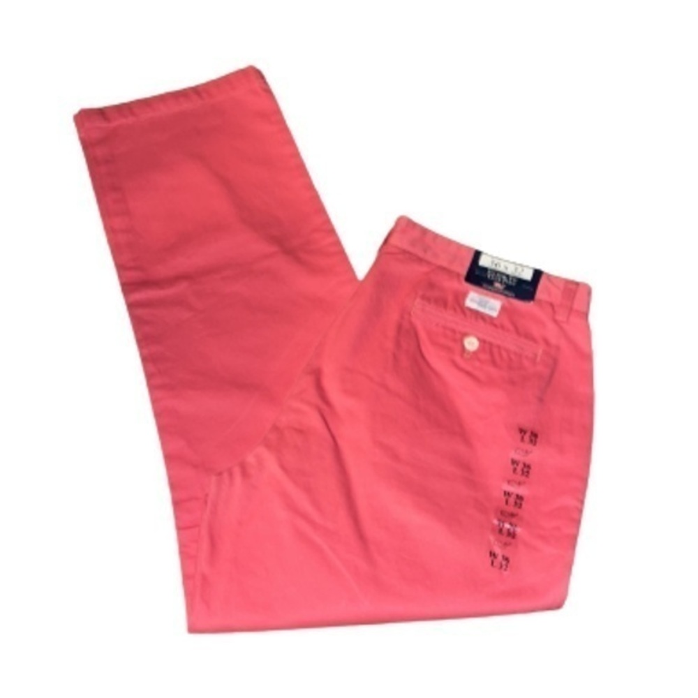 Vineyard Vines blush red classic club fit pants NWT size 36x32